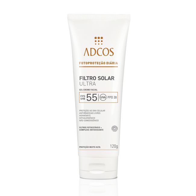 Protetor Solar Ultra Gel Creme Incolor FPS 55 - Proteção Muito Alta