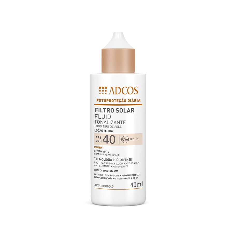 Protetor Solar Fluid Tonalizante FPS 40 - Alta Proteção - 40 ml