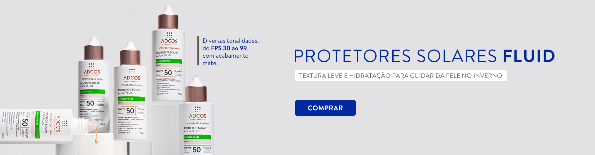 protetores solares fluids